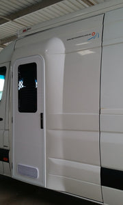 DIY RV Door Conversion - Volkswagen Crafter Post 07 - Camec Crimsafe - Supply & Fit - DIY RV Solutions