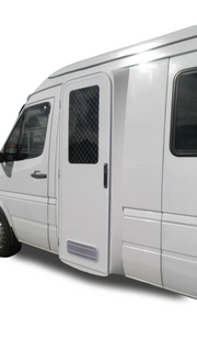 DIY RV Door Conversion - Volkswagen Crafter Pre 07 - Camec Crimsafe - DIY RV Solutions