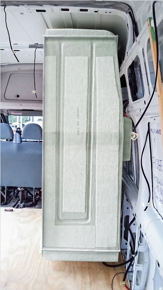 Motorhome Shower Cubicle - installed - Fiat Ducato & Renault Master - DIY RV Solutions