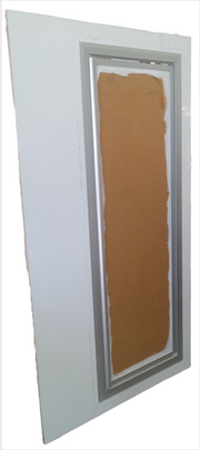 Motorhome Shower -  Front Panel Shower Door - sideview - DIY RV Solutions